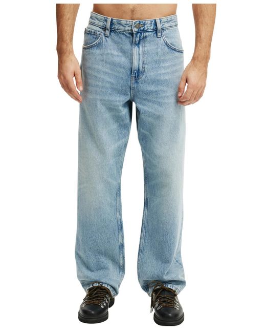 Cotton On Men's Blue baggy Jean
