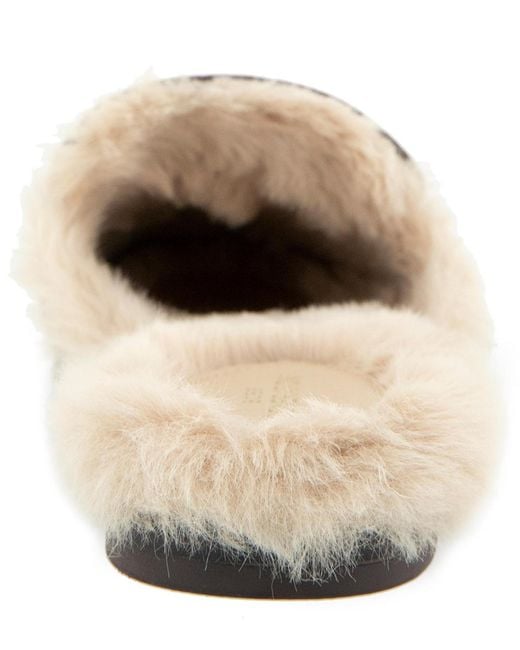 BCBGeneration Brown Zorie-2 Fur Lined Mule