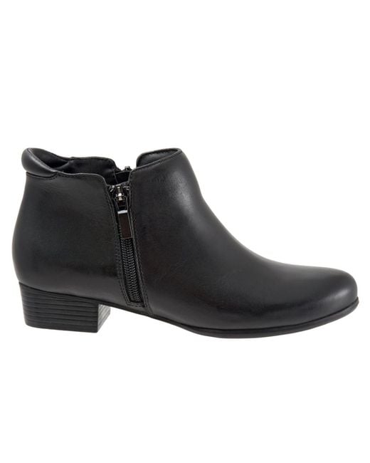 Trotters Black Major Bootie