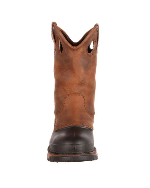 Georgia Boot Multicolor Muddog Steel Toe Waterproof Wellington for men
