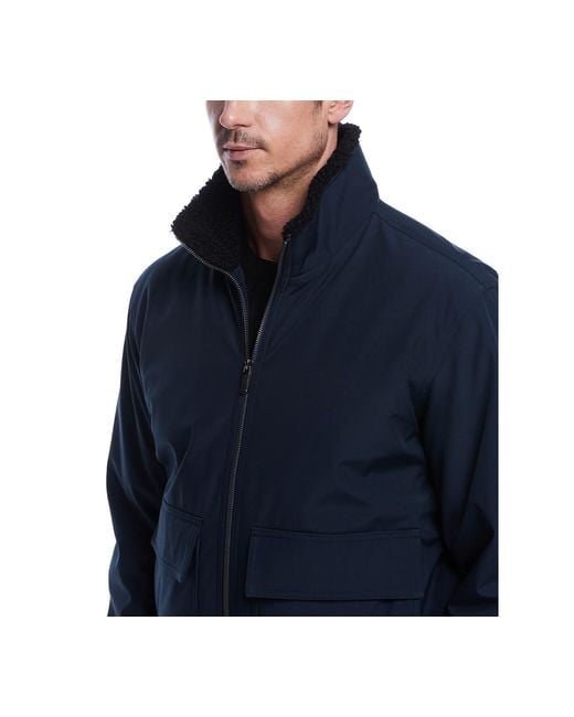 Weatherproof Blue Flex Tech Bomber Jacket for men