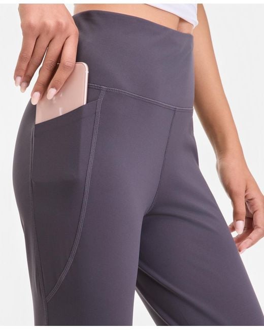 ID Ideology White Solid 7/8 Compression leggings