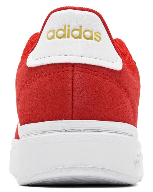 Adidas Red Grand Court Alpha Casual Sneakers From Finish Line