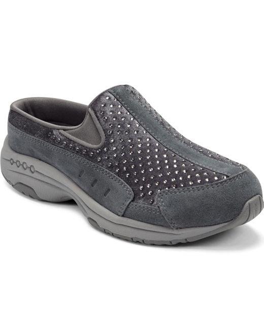 Easy Spirit Gray Traveltime Slip-on Mule Walking Sneakers