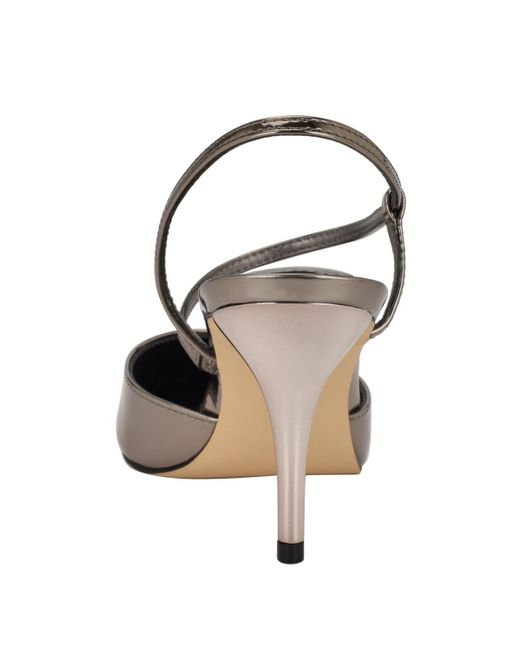 Calvin Klein Metallic Cordera Strappy Stiletto Pumps