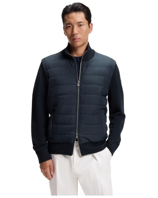 Boss Blue Boss By Virgin-wool Regular-fit Jacket for men