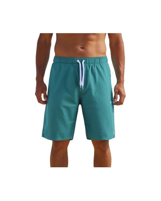 NoNetz Blue Haven 8" Inseam No Rash Swim Trunks for men