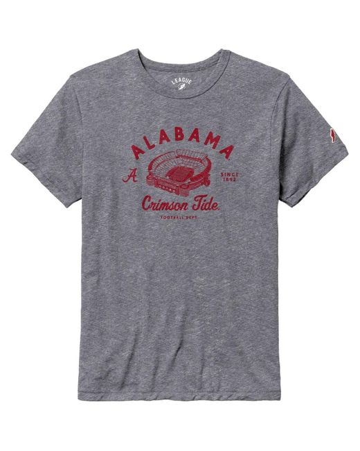 League Collegiate Wear Distressed Alabama Crimson Tide Stadium Victory Falls Triblend Tshirt