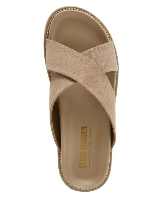 Steve Madden Brown Calisto Slip On Sandal for men