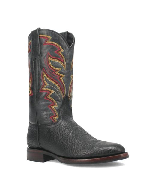 Dingo Black Young Gun Leather Boot for men