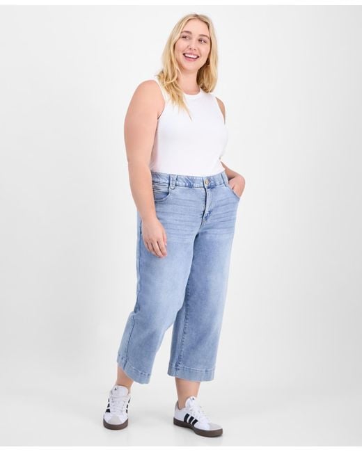 Democracy Women's Blue Plus Rise absolution High-rise Cropped