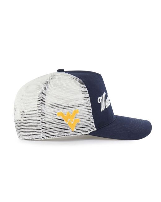 '47 Blue And West Virginia Mountaineers Contemporary Basics Foundation Trucker Hitch Adjustable Hat