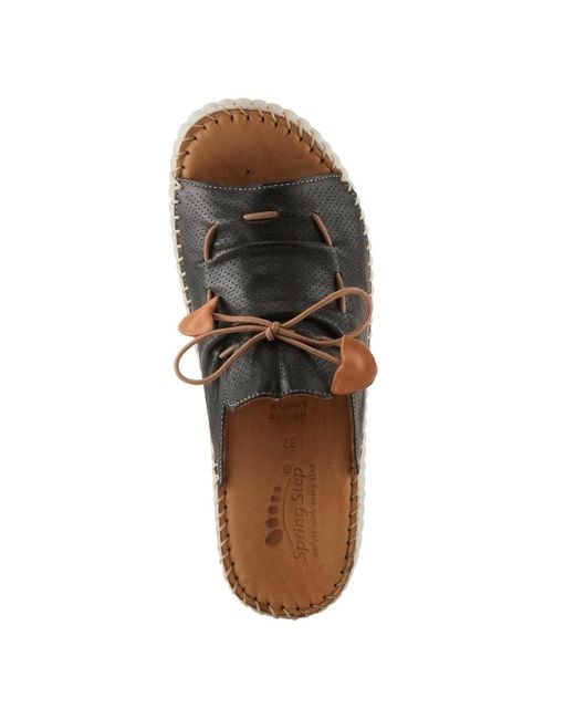 Spring Step Brown Nevelle Slides