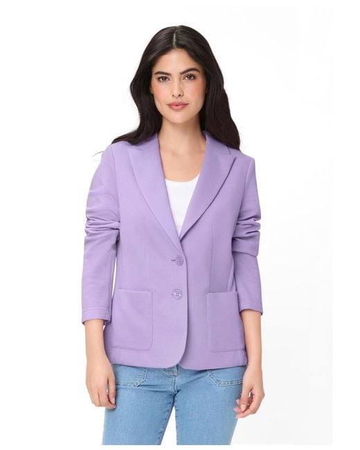 Olsen Purple Pique Blazer