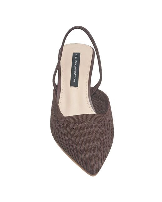 French Connection Brown Coco Pump