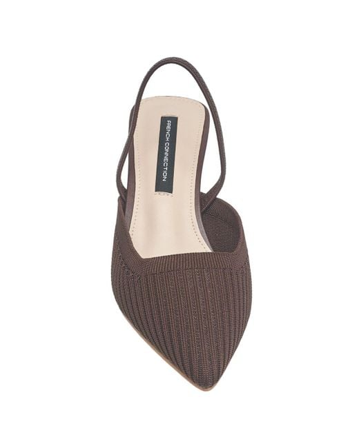 French Connection Brown Coco Pump