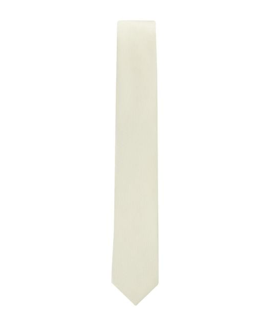 Calvin Klein White Unison Solid Tie for men