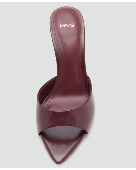 Mango White Pointed-heel Sandals