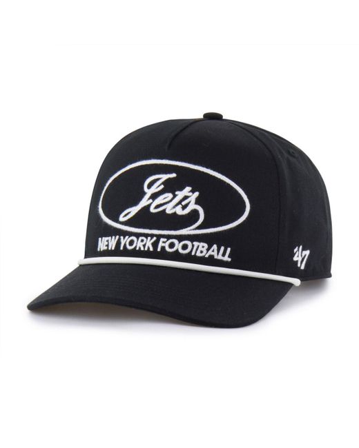 '47 Black New York Jets Foundational Hitch Adjustable Hat