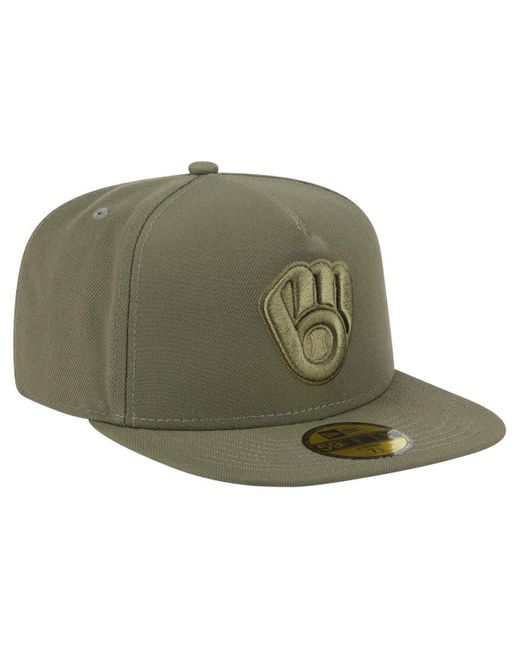 KTZ Green Milwaukee Brewers Color Pack A-frame 59fifty Fitted Hat