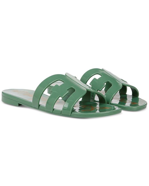 Sam Edelman Green Bay Jelly Slide Flat Sandals