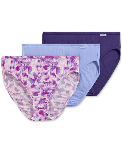 Jockey Elance Super Soft French Cut Underwear 3 Pack 2071 in Purple | Lyst
