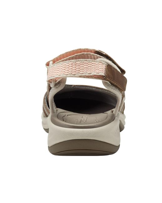 Easy Spirit Brown Esplash Closed Toe Hiking Sandals