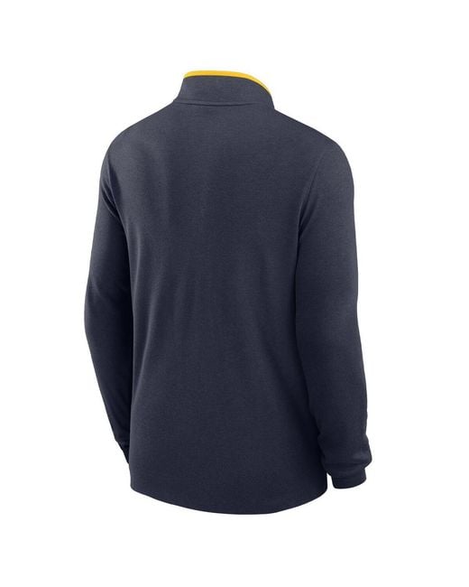 Nike Blue Marquette Golden Eagles Victory Dri-fit Half-zip Pullover Sweatshirt for men