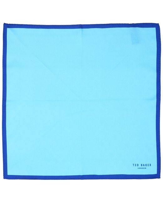 Ted Baker Blue Ted Baker Solid Pocket Square for men