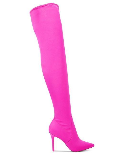 ALDO Sailors Satin Stretch Over-the-knee Dress Boots in Fuchsia (Pink) |  Lyst