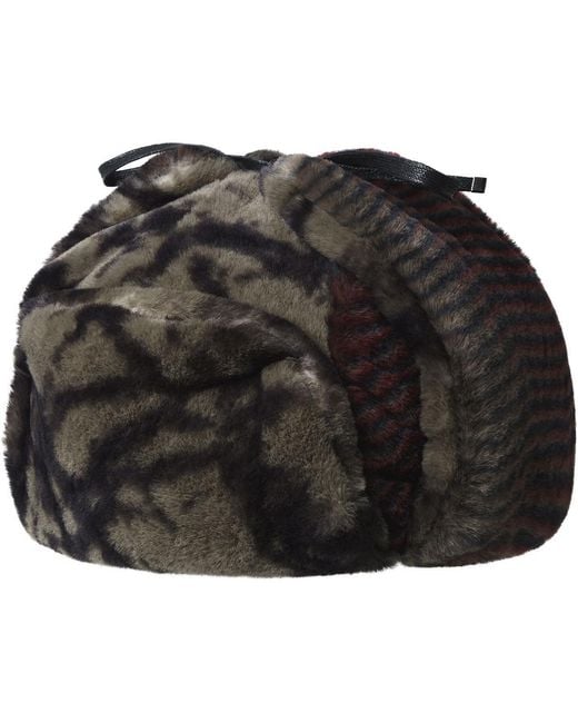Kangol Black Wild Fur Trapper for men