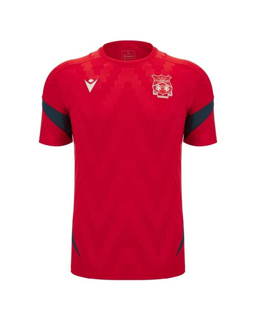 MACRON Red Wrexham Training Jersey for men