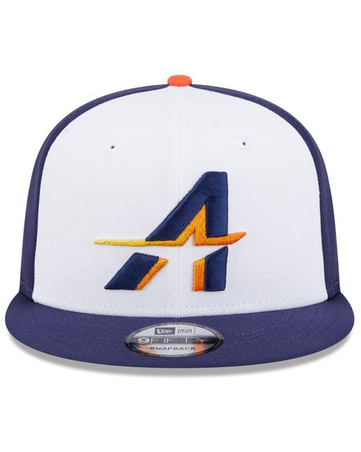 KTZ Blue White/navy Houston Astros 2025 City Connect 9fifty Snapback Hat for men