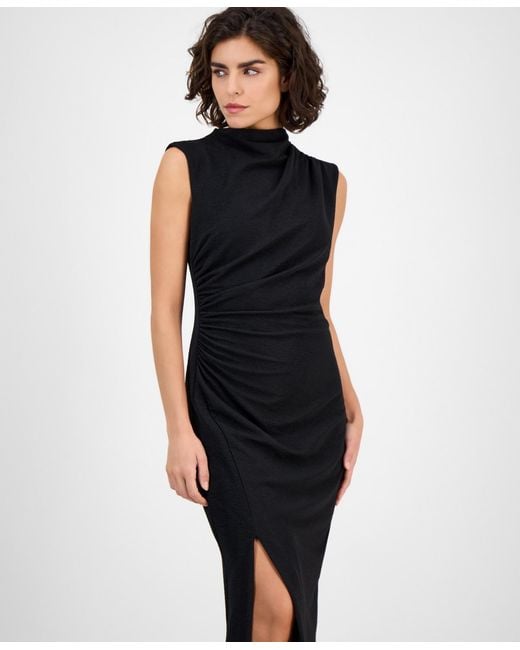 anne klein black dress NWT Short Sleeve MIdi 6 Classic straight skirt hits at approximately 38 inches from shoulder to hem Plus Size Anne Klein Black