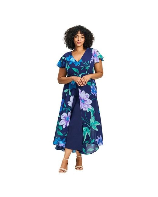 Avenue Blue Plus Size Glam Jumpsuit
