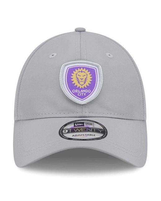 KTZ Gray Orlando City Sc Active 9twenty Adjustable Hat for men