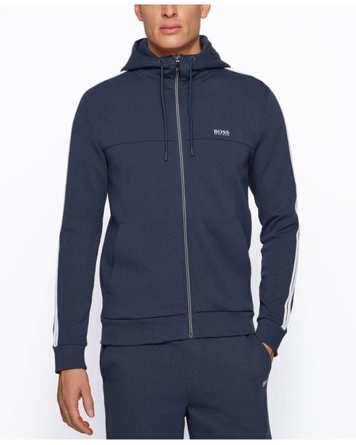 puma blue sweat jacket