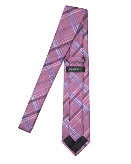 Steve Harvey Purple Van Heusen Plaid Tie for men