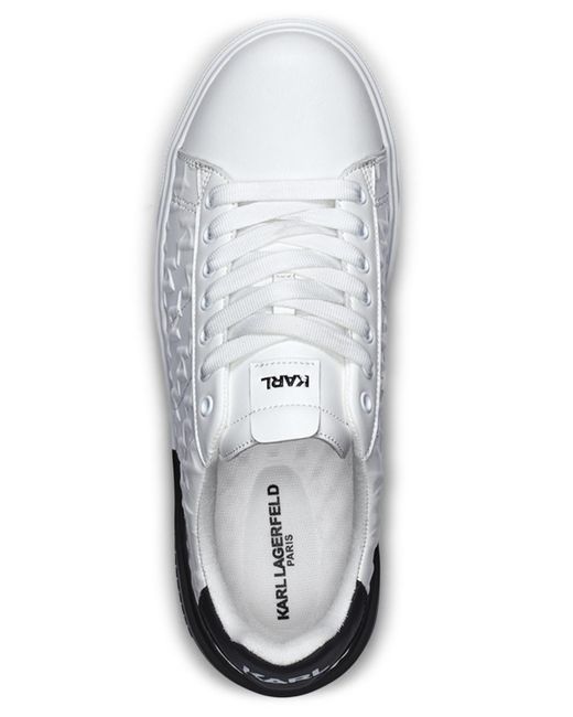 Karl Lagerfeld Metallic Side Embossed Logo Sneakers for men