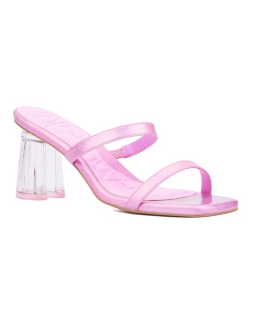Olivia Miller Pink Lovely Heel Sandal