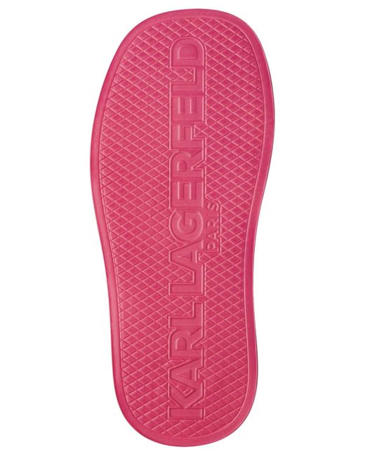 Karl Lagerfeld Pink Opal Studded Sandals
