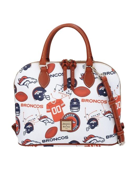 Dooney & Bourke Denver Broncos Gameday Zip Zip Satchel in Red