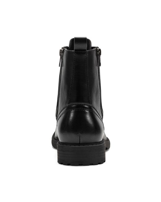 Kenneth Cole Black Captain Combat Boots for men