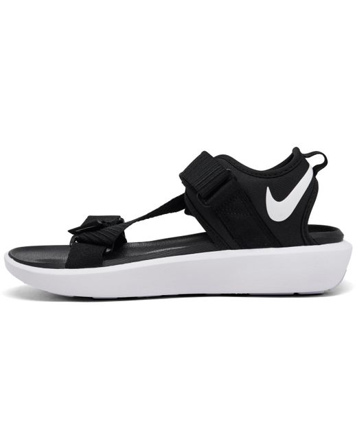 Nike Black Vista Strappy Casual Sandals From Finish Line