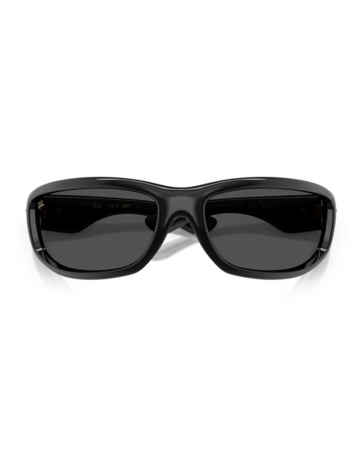 Ray-Ban Black Ultra Wrap 003 Next Generation Collection Sunglasses