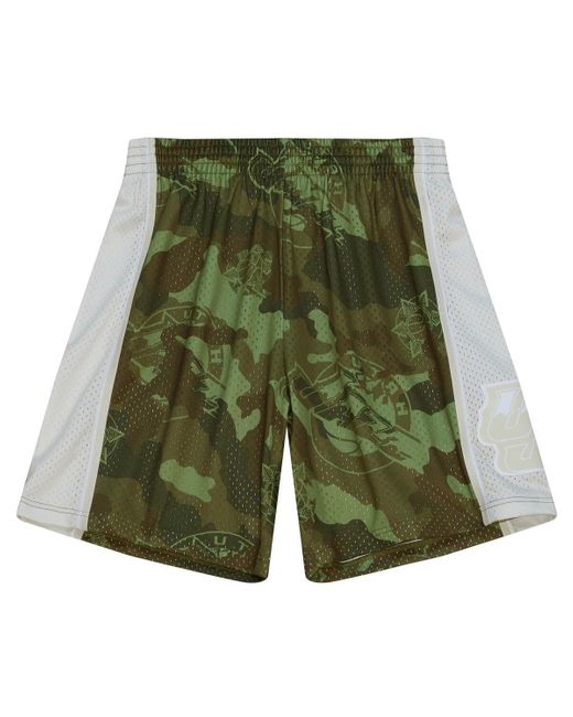 Mitchell & Ness Utah Jazz 1998-99 Hardwood Classics Ghost Green Swingman Shorts for men