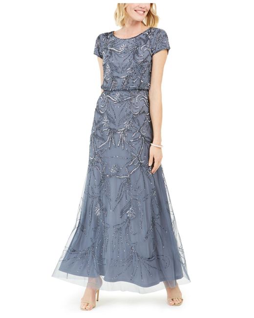 Adrianna Papell Synthetic Beaded Gown 