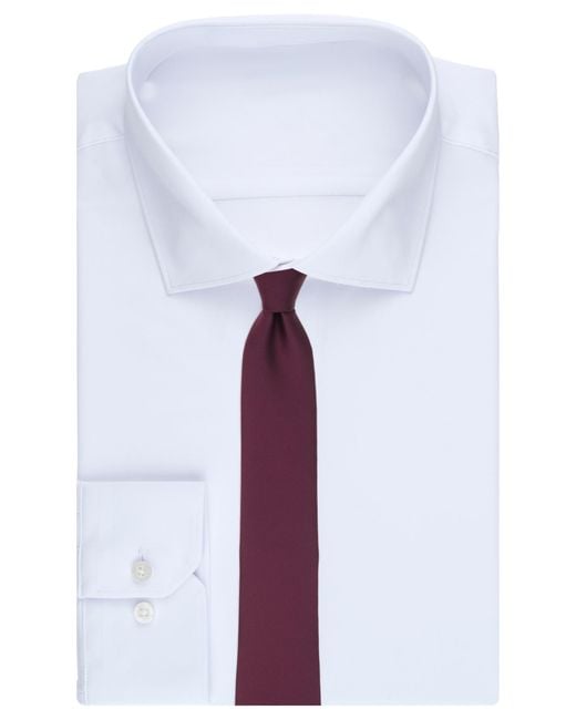 Alfani Purple Modern Solid Slim Tie for men