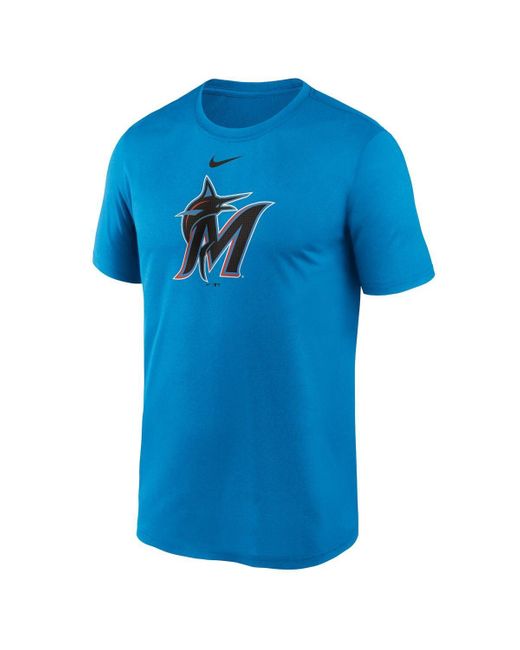 Nike Blue Miami Marlins Legend Fuse Large Logo Performance T-shirt for men