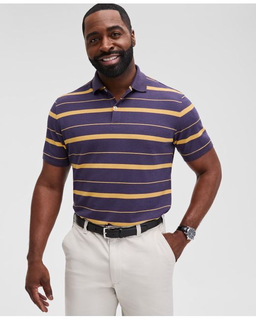 Club Room Blue Fred Striped Polo Shirt for men